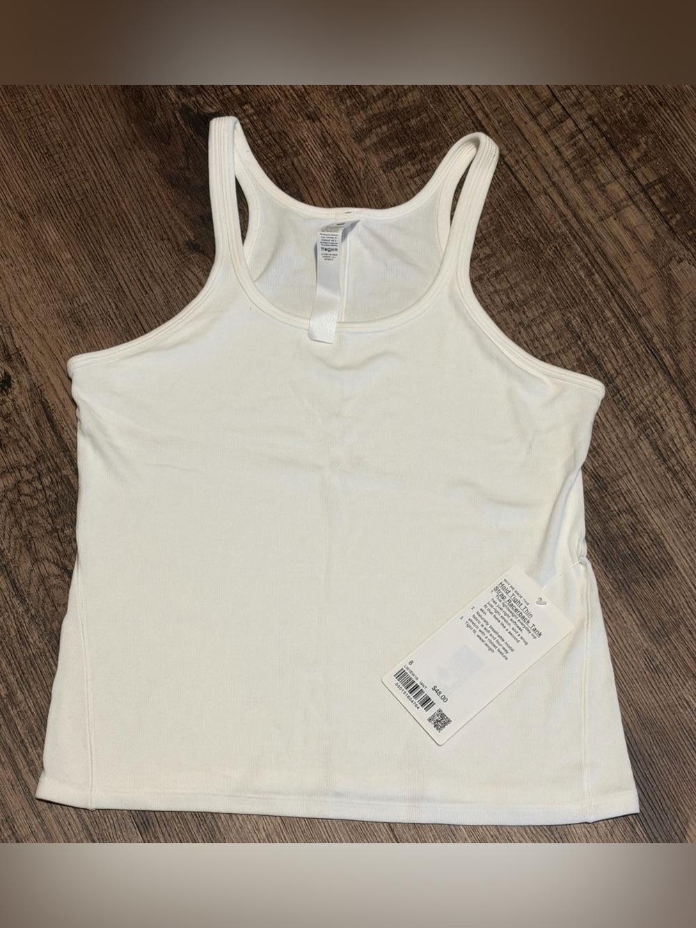 Lululemon Hold Tight Thin Strap Racerback Tank - White